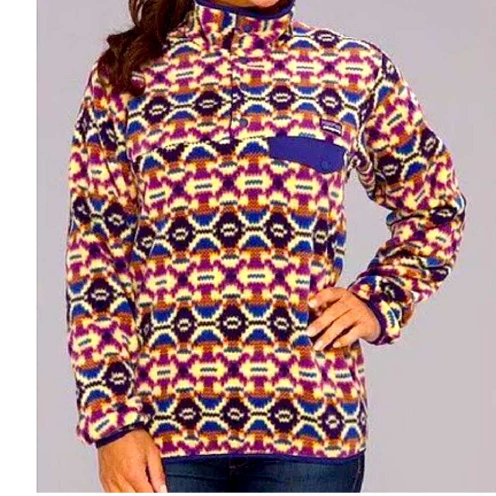 Patagonia Synchilla Snap jacket women’s Aztec design